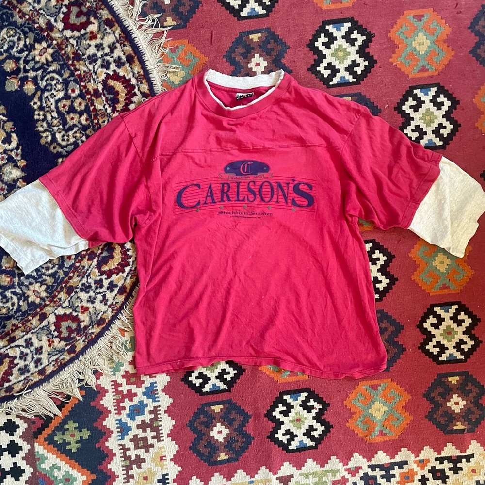 Vintage 90’s Signal Sports Baggy double sleeve grunge tee